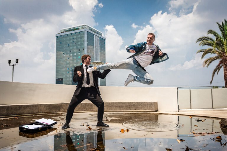 Rooftop Martial Arts Photography in Bangkok